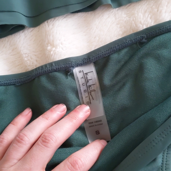 Small Green Nicole Miller Studio Bathing Suit - Picture 3 of 11